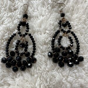 Black Statement Earrings
